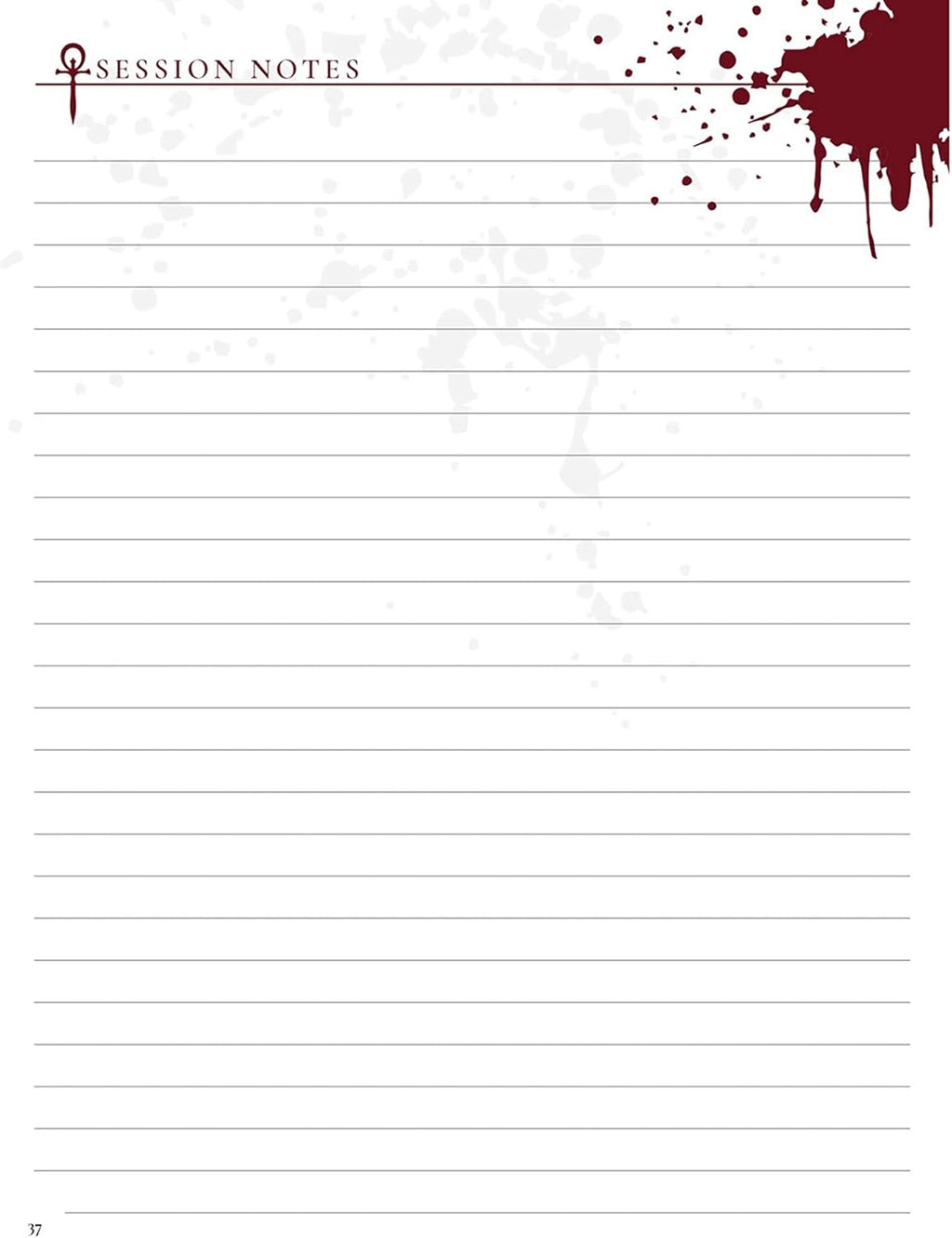 Vampire The Masquerade RPG: 5th Edition Character Journal | Role Playing Game