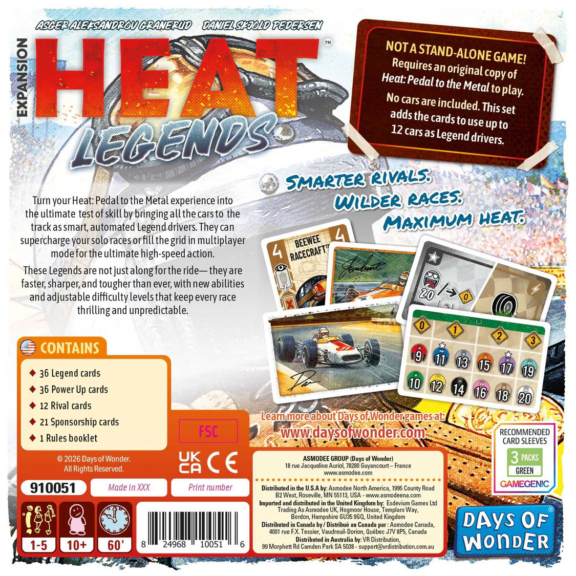 Heat: Legends | Board Game Expansion