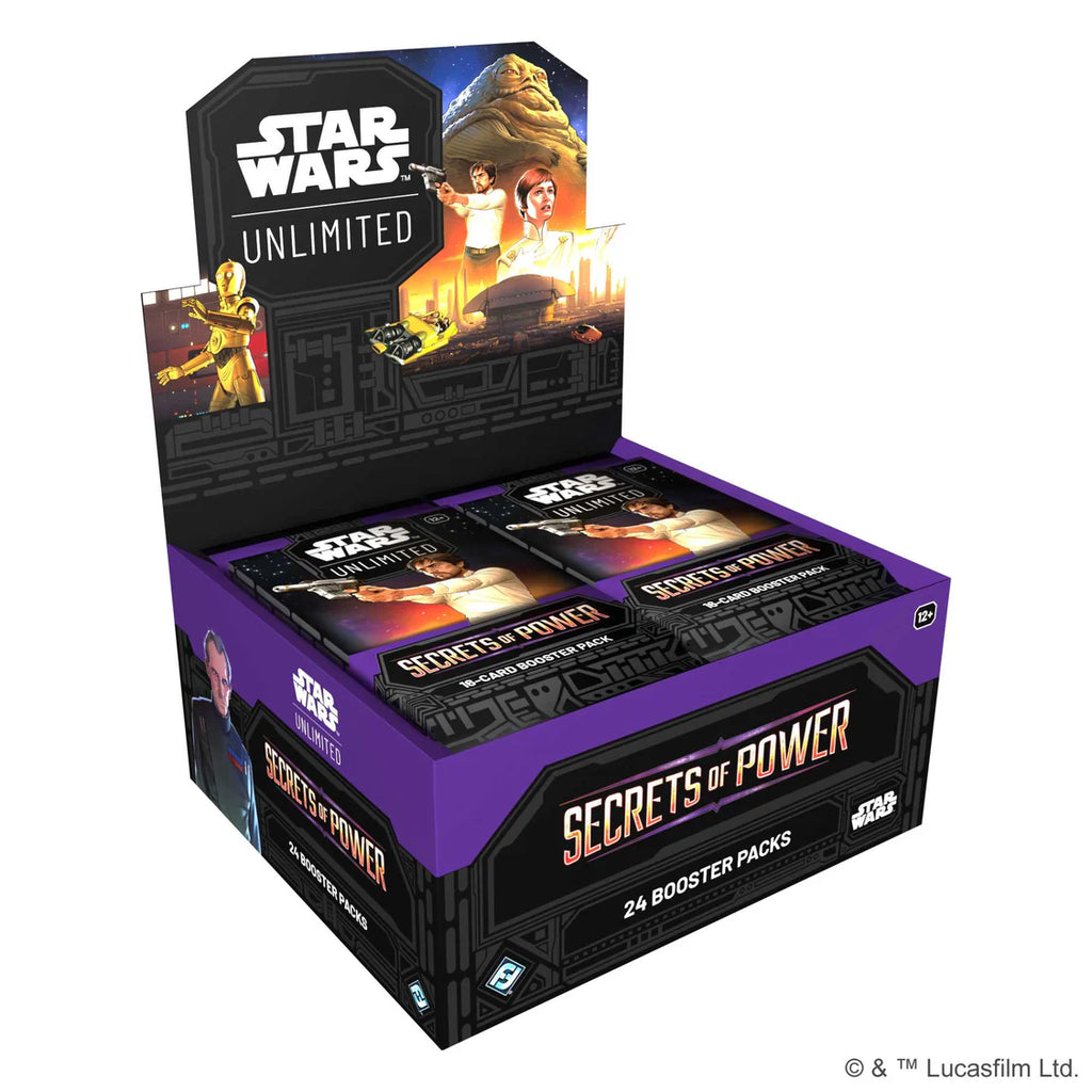 Star Wars: Unlimited Secrets of Power Booster Display