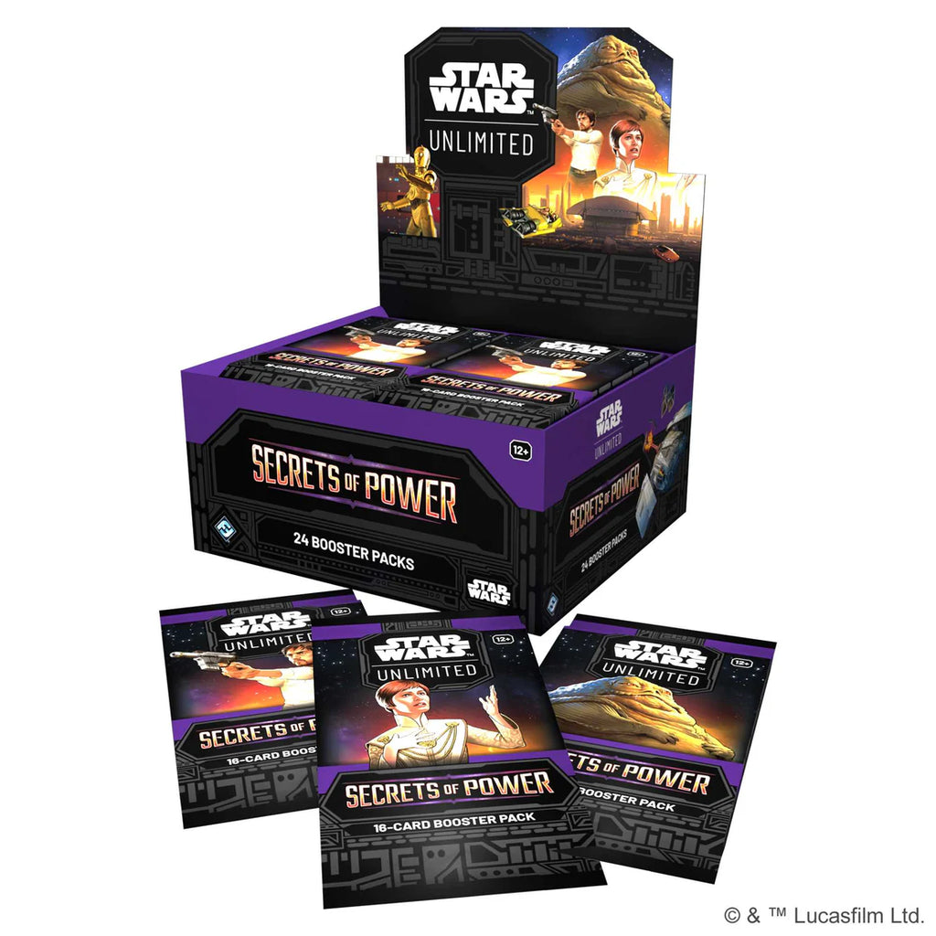 Star Wars: Unlimited Secrets of Power Booster Display