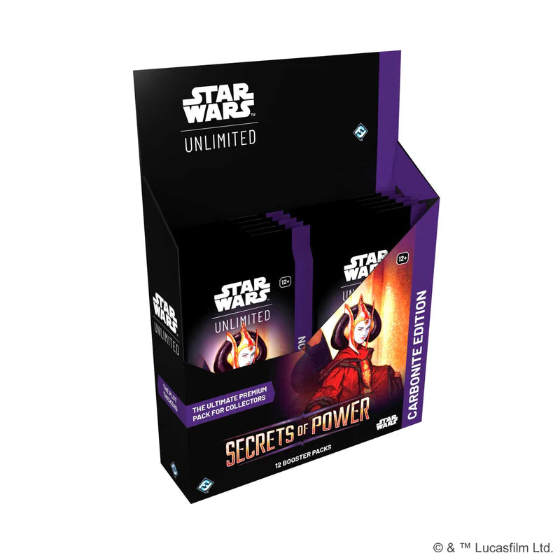 Star Wars: Unlimited Secrets of Power Carbonite Booster Display