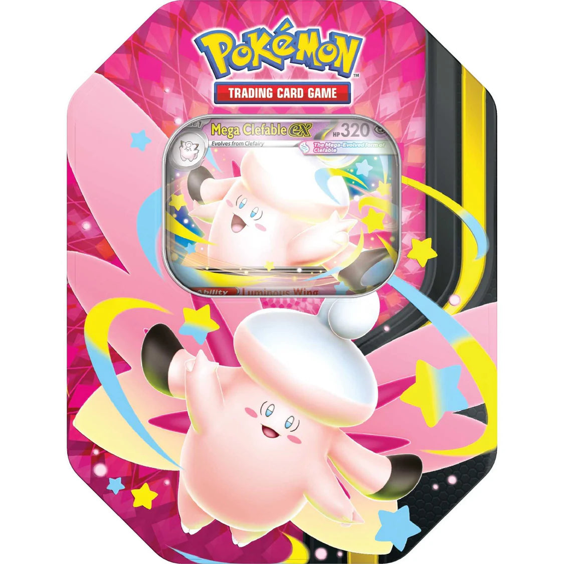 Pokemon TCG: Mega Moonlit Tin - Mega Clefairy EX