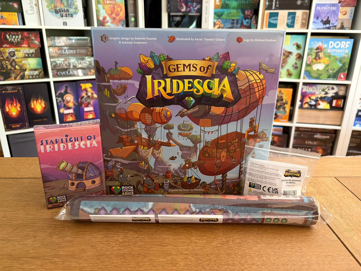 Gems Of Iridescia Bundle - Includes Starlight Of Iridescia, Neoprene Playmat & Metal Coins