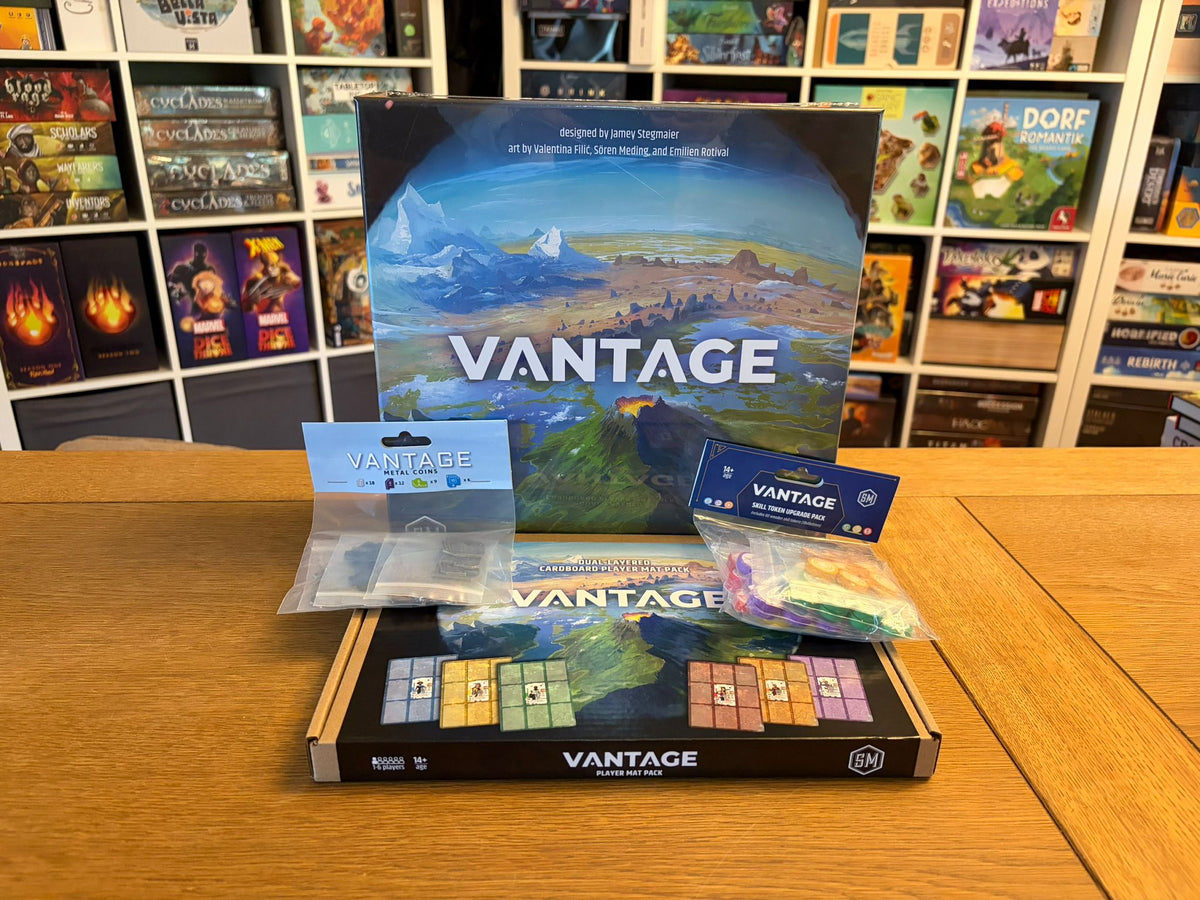 Vantage Bundle - Includes Player Boards, Upgrade Tokens and Metal Coins